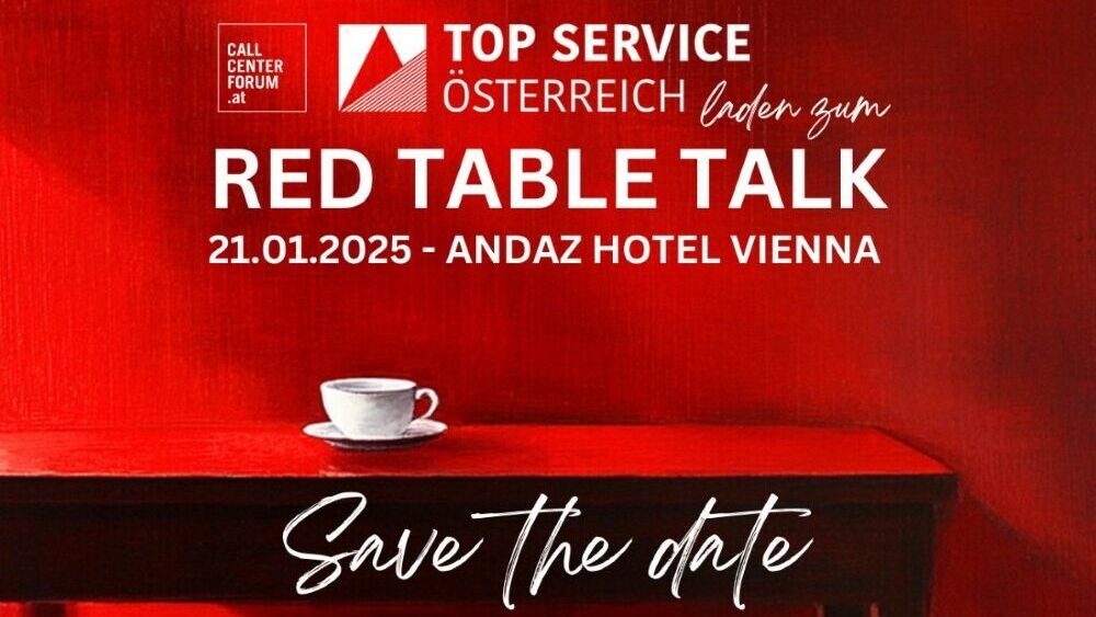 Bannerbild zu unserem Event "Red Table Talk" am 21. Jänner 2025