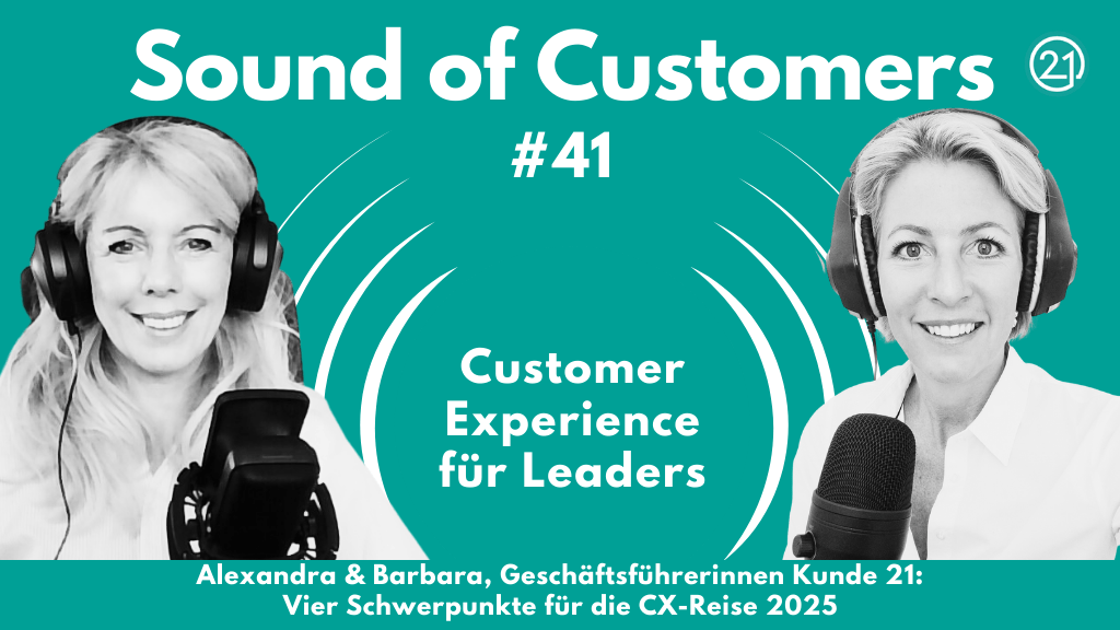 Ein Coverbild von der Podcastreihe Sound of Customer. SOC Episode 41 mit Alexandra Nagy und Barbara Aigner