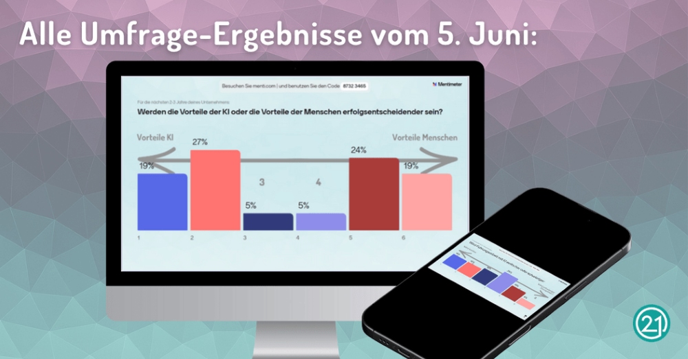 So hast Du und alle anderen gevotet: die Mentimeter-Ergebnisse vom 5. Juni