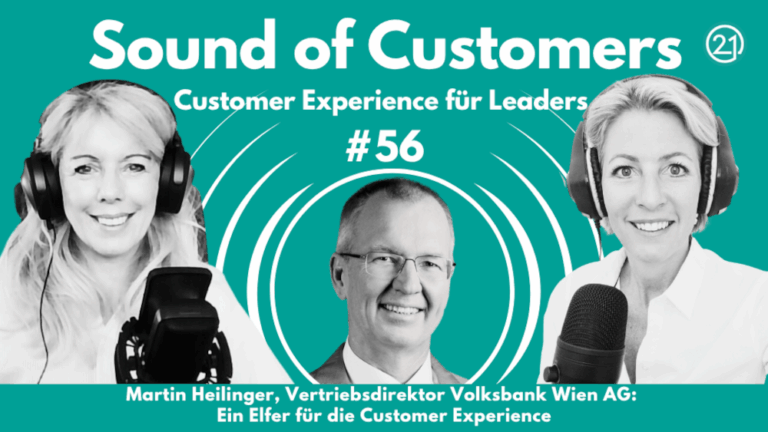 Ein Coverbild von der Podcastreihe Sound of Customer. SOC Episode 56 mit Martin Heilinger zu Gast