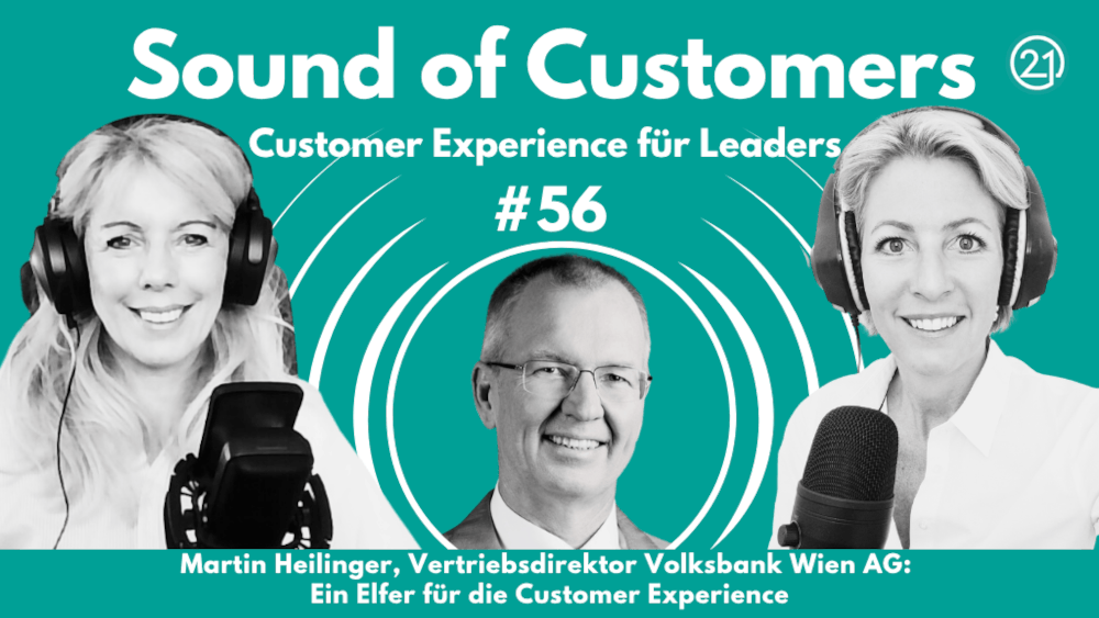 Ein Coverbild von der Podcastreihe Sound of Customer. SOC Episode 56 mit Martin Heilinger zu Gast