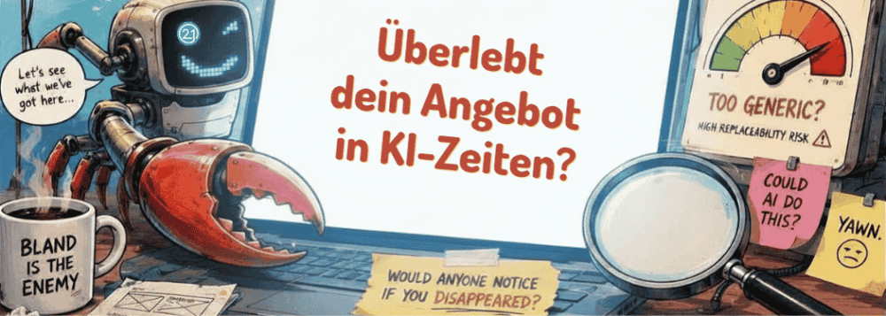Eine kleine KI-Spielerei: Überlebt dein Angebot in KI-Zeiten?