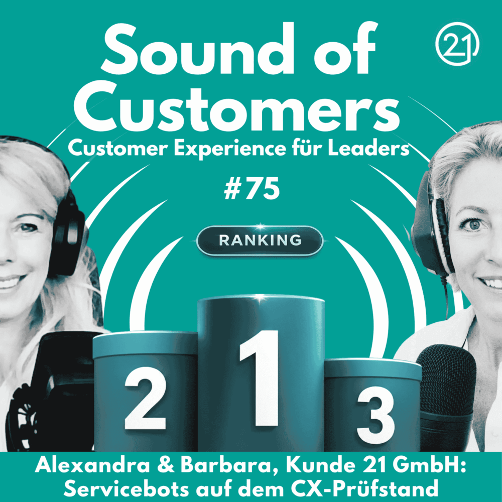 Ein Coverbild von der Podcastreihe Sound of Customer. SOC Episode 75 mit Alexandra Nagy und Barbara Aigner
