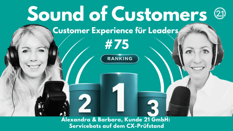 Ein Coverbild von der Podcastreihe Sound of Customer. SOC Episode 75 mit Alexandra Nagy und Barbara Aigner